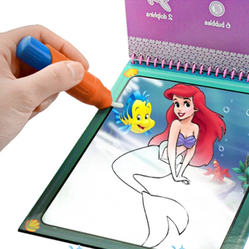 

Kids Cardboard Magic Water Drawing Book Coloring Book Painting Board For Children Education With Pen Drawing Toy Card Painting