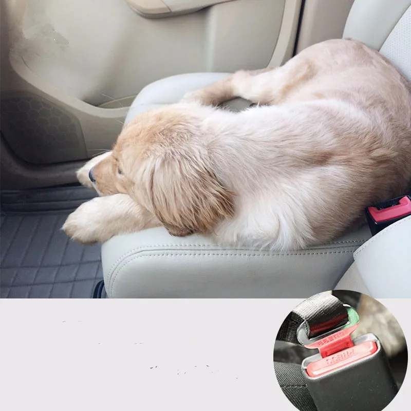 Vehicle Car Pet Dog Seat Belt Puppy Car Seatbelt Harness Lead Clip Pet Dog Supplies Safety Lever Auto Traction Products