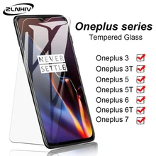 ZLNHIV tempered glass for oneplus 7 pro 6 6T 5 5T 3 3T phone screen protector for oneplus 7 protective film on glass smartphone