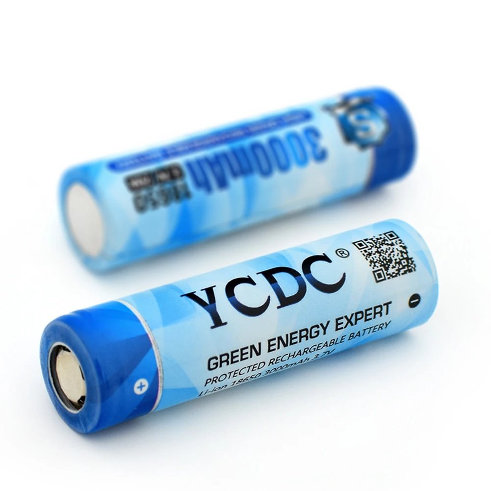 YCDC 2-20 шт 18650 литий-ионная аккумуляторная батарея 3000mAh 3,7 v 20A разрядка высокодренажные литиевые батареи для электронной сигареты