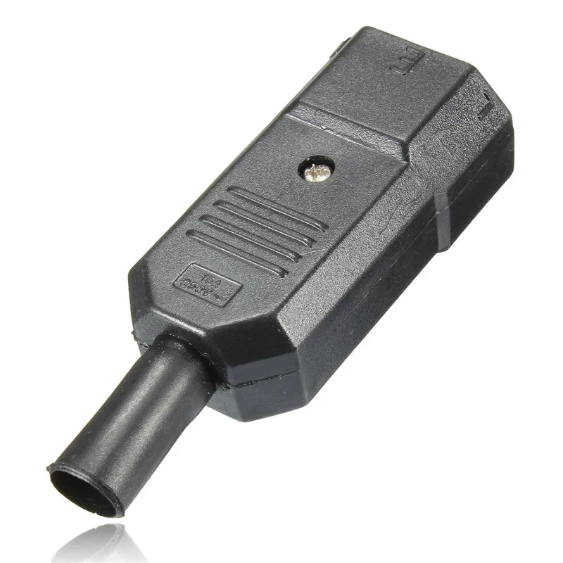 Новое поступление 250 В/10 А черная 3 контактная штепсельная вилка IEC 320 C C14 розетка