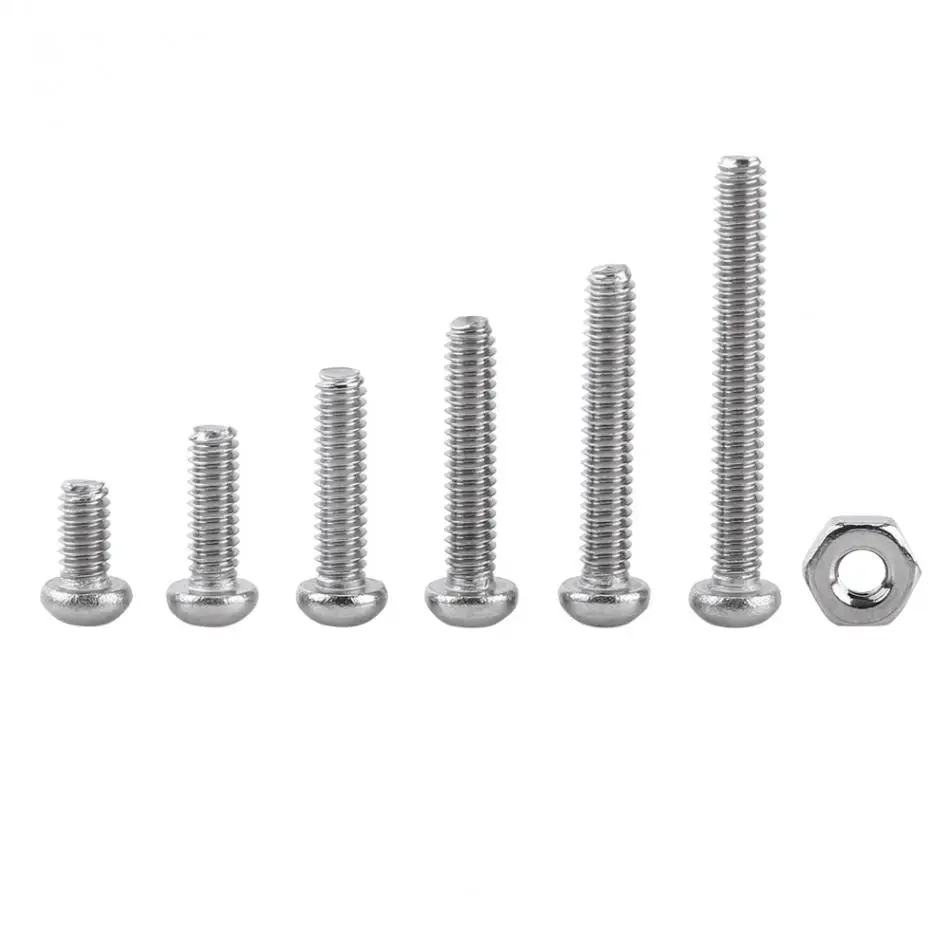 230pcs X M2 Stainless Steel Hex Socket Button Head Screw Bolts Nuts Assortment 230pcs X M2 Stainless Steel Hex Socket Button Head Screw Bolts Nuts Assortment