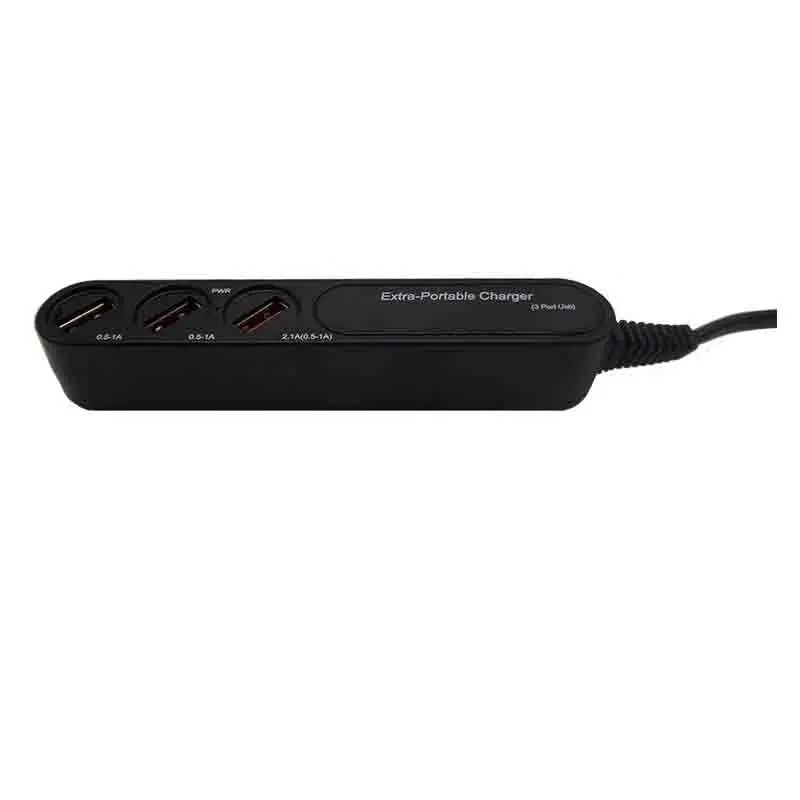 Многофункциональная дорожная розетка с 3 USB портами 2 1 А 0 8 м|Удлинители