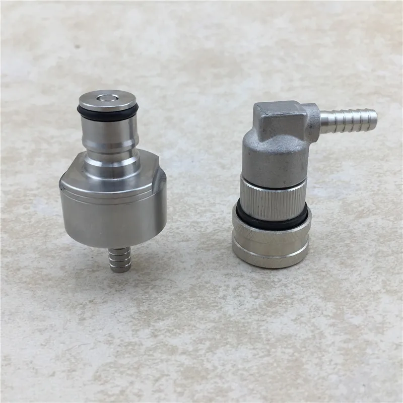 Beer Brewing Carbonation Cap w 516 Barb & Cornelius Keg Ball Lock Disconnect for homebrew cornelius keg (11)