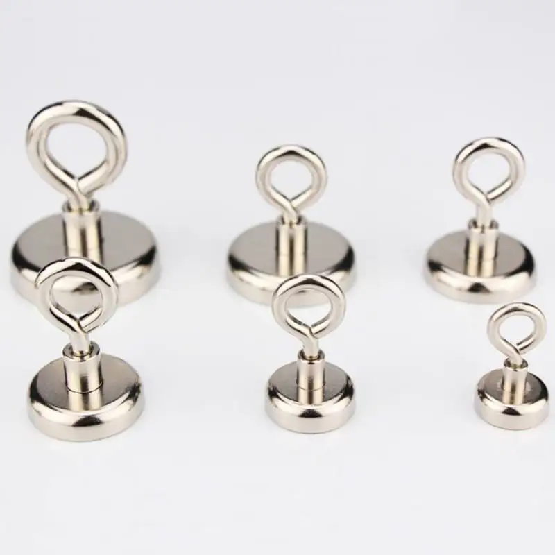 

1pcs Powerful Round Neodymium Magnet With Countersunk Hole And Eyebolt Holes Magnets New