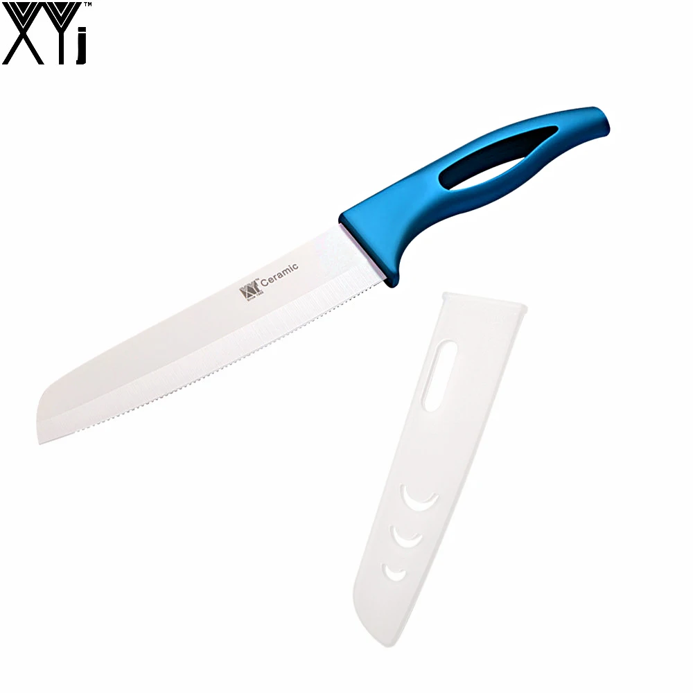 6 Inch Serrated Bread Knife White Blade Home Kitchen Knife XYJ Cooking