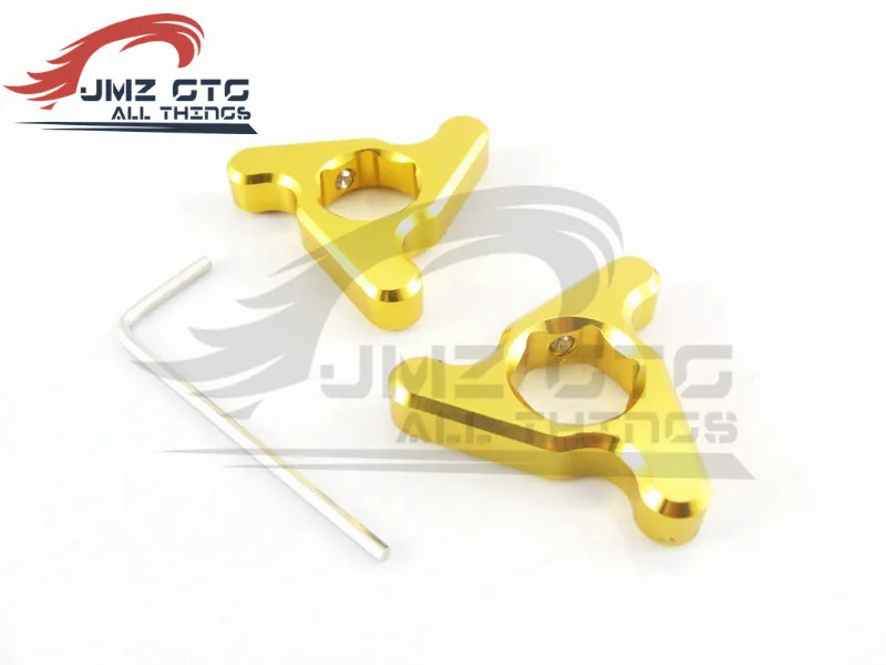 CNC Alu Gabeleinsteller Gold - Gabelsterne Für 17mm Schlüsselweite