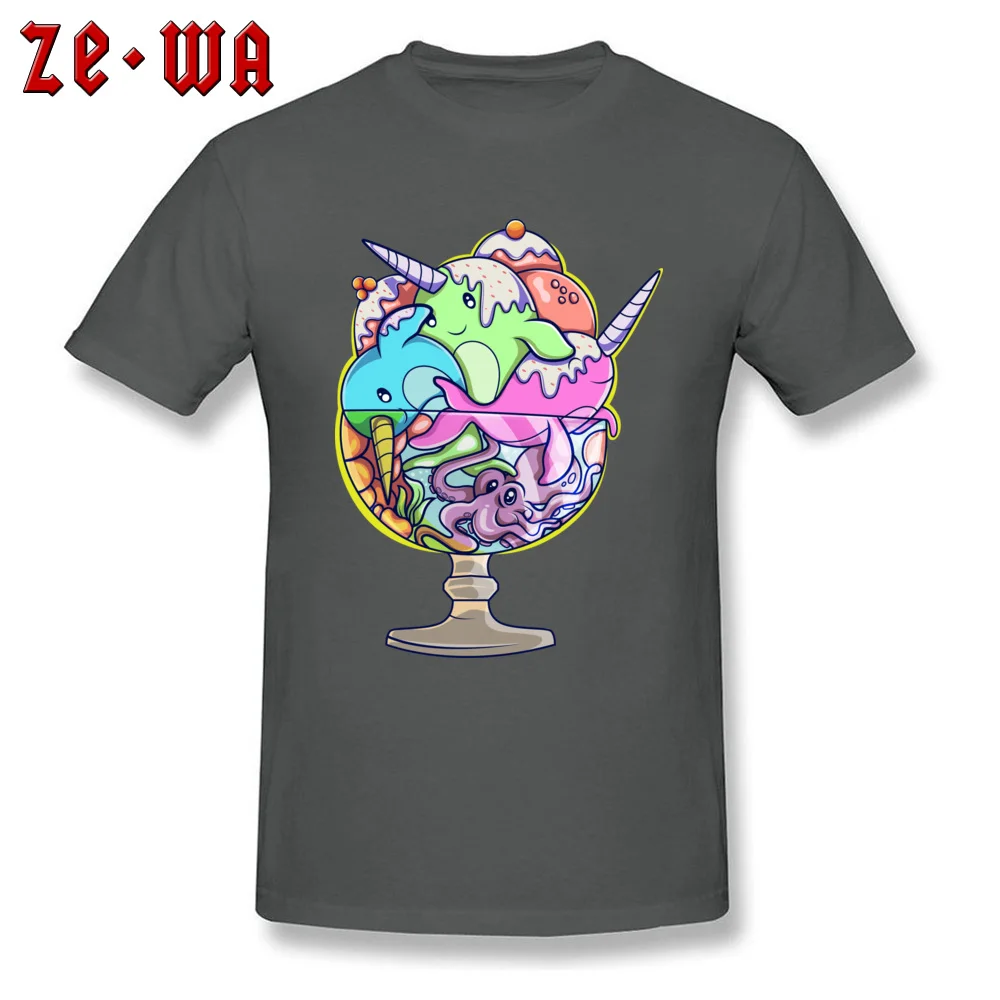 Summer Ocean ice cream Tops Tees for Boys Discount Thanksgiving Day Crewneck 100% Cotton Short Sleeve T-Shirt Gift T-Shirt Ocean ice cream carbon