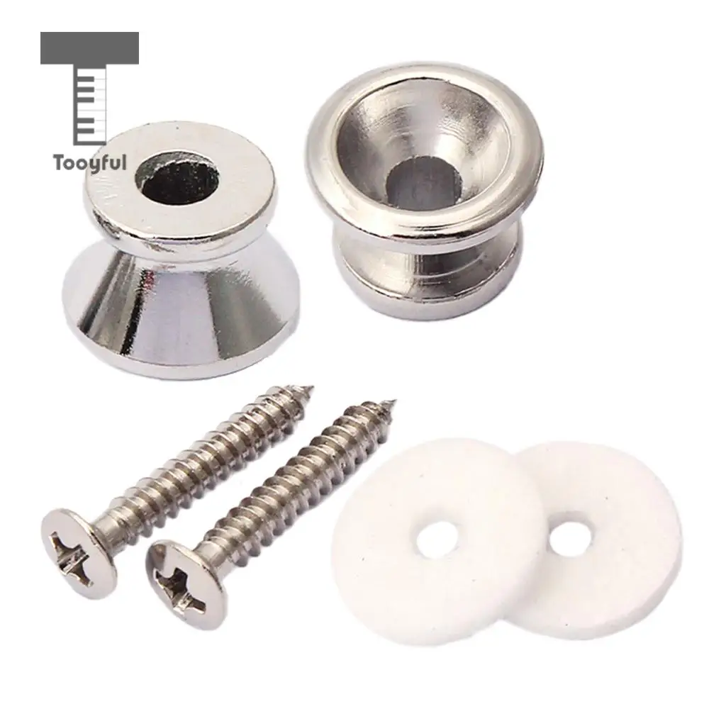 45mm Iron Guitar String Retainer Tension Bar with Mushrooms Head Strap Locks for Strat Tele Guitar Replacement Parts Chrome