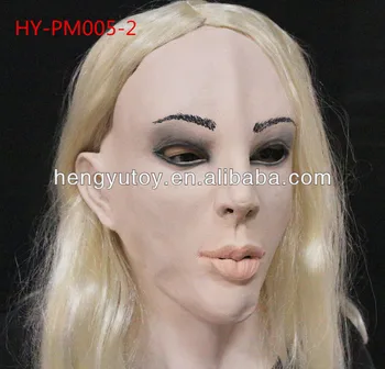 

Popular Fancy Adult Dress Costume LatexCrossdressing Female Mask