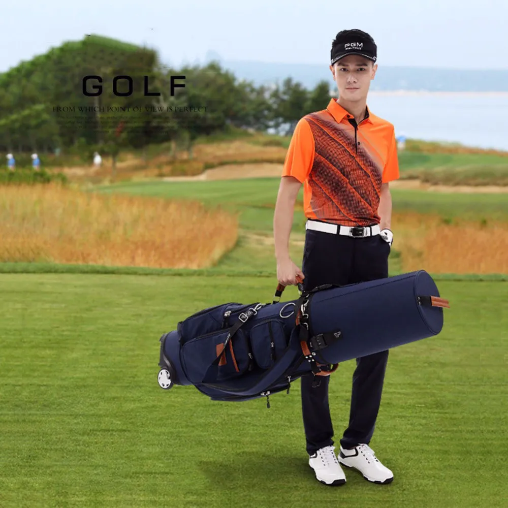 Новая авиационная сумка для гольфа, переносная посылка для гольфа, дорожная сумка для гольфа, полиуретановая крышка, уплотненная воздушная сумка с колесами