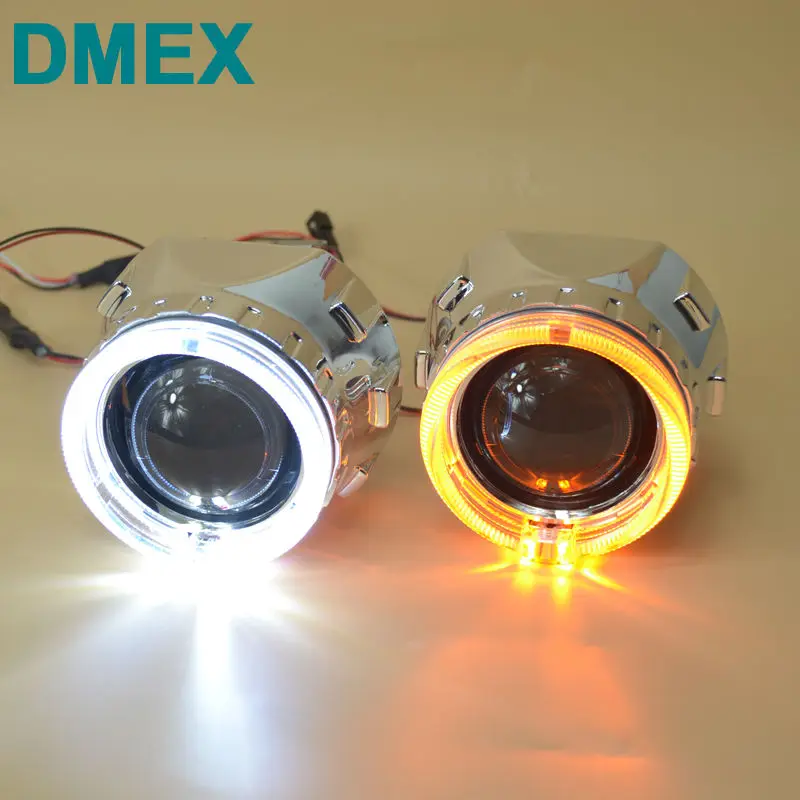 DMEX автомобильный Стайлинг 2 шт. HID линза для проектора Мини Биксенон H1 прожектора