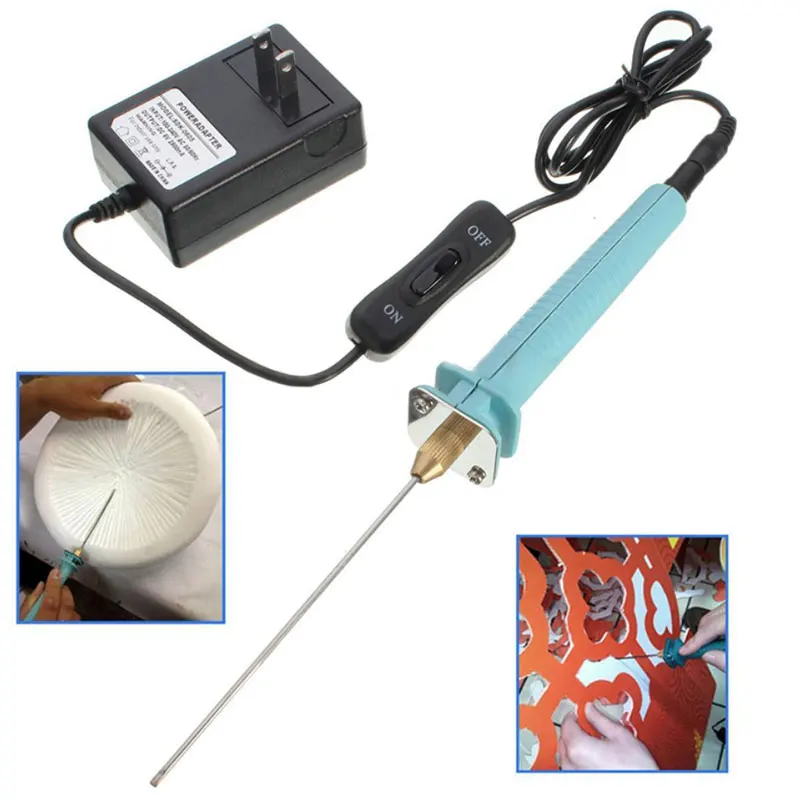 

1Set Foam Cutting Pen Electric Polystyrene Machine Cutter Kit Tool Hand Held Engraver Hot Knife Styrofoam DIY