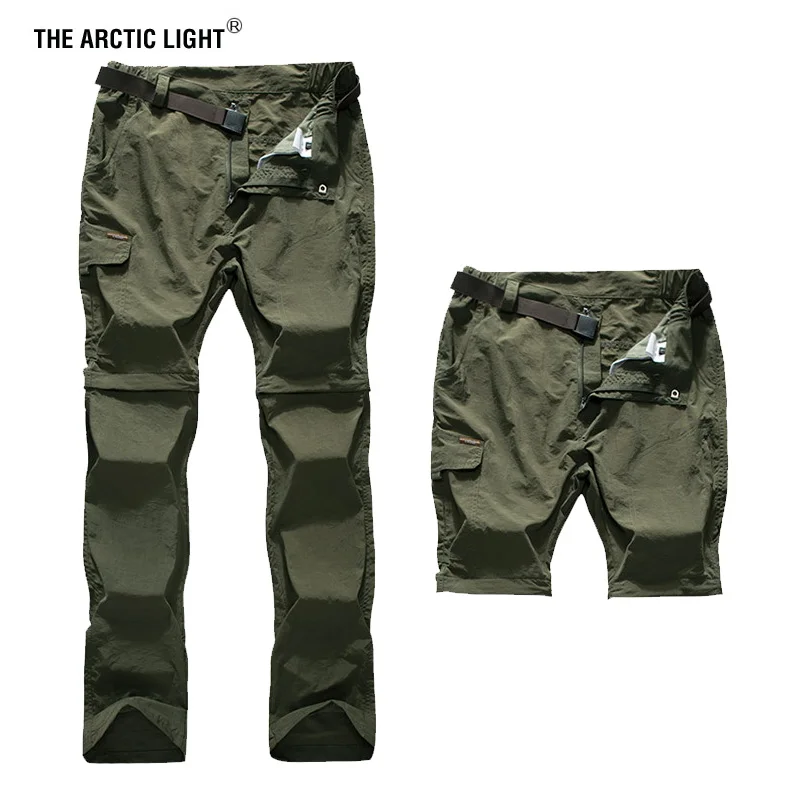 

THE ARCTIC LIGHT Spring Summer Quick Dry Cool Long Pants Outdoor Hiking Camping Fishing Breathable Sports Men Plus Size Trousers