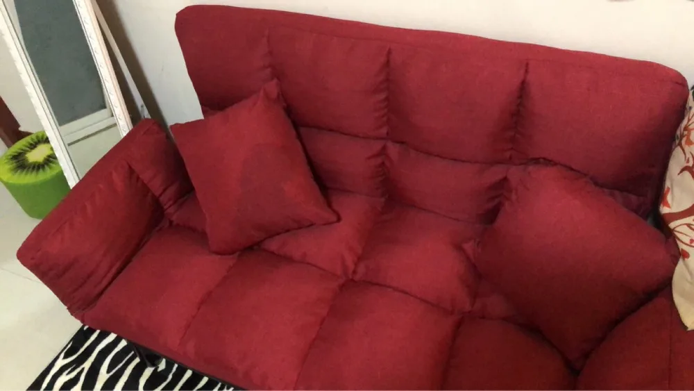 Новейший современный складной ленивый диван для гостиной, стул для спальни, тканевый художественный съемный регулируемый диван с спинкой для двойных человек