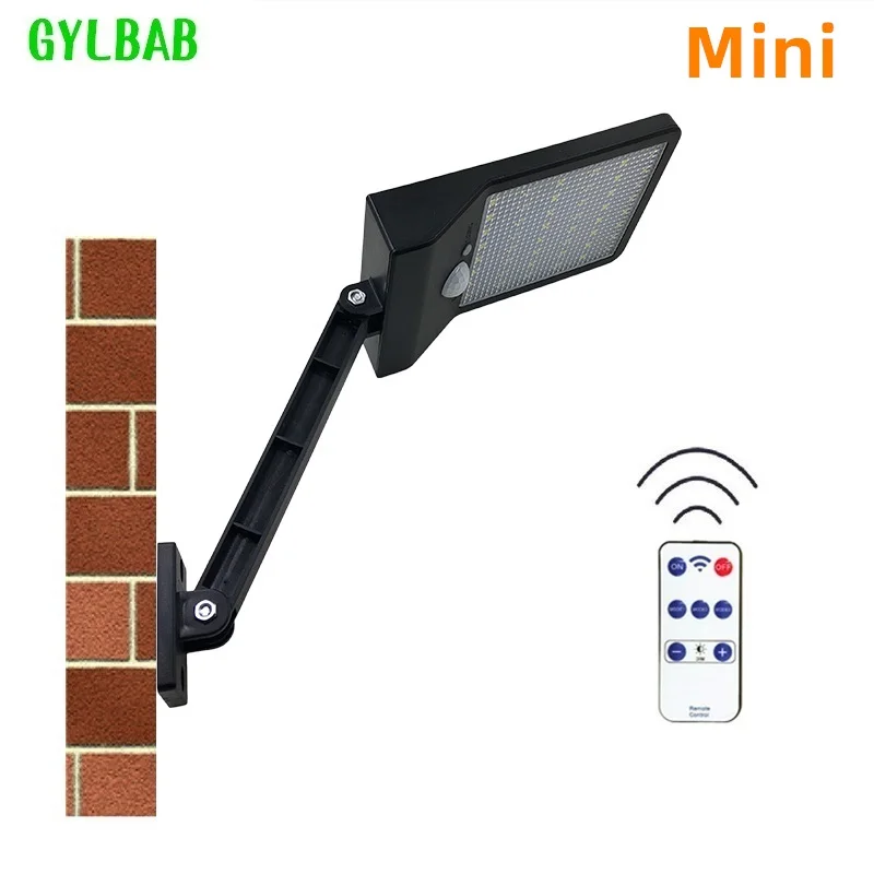 Gylbab mini 800 лм светодиодный настенный светильник на солнечной батарее для сада 48
