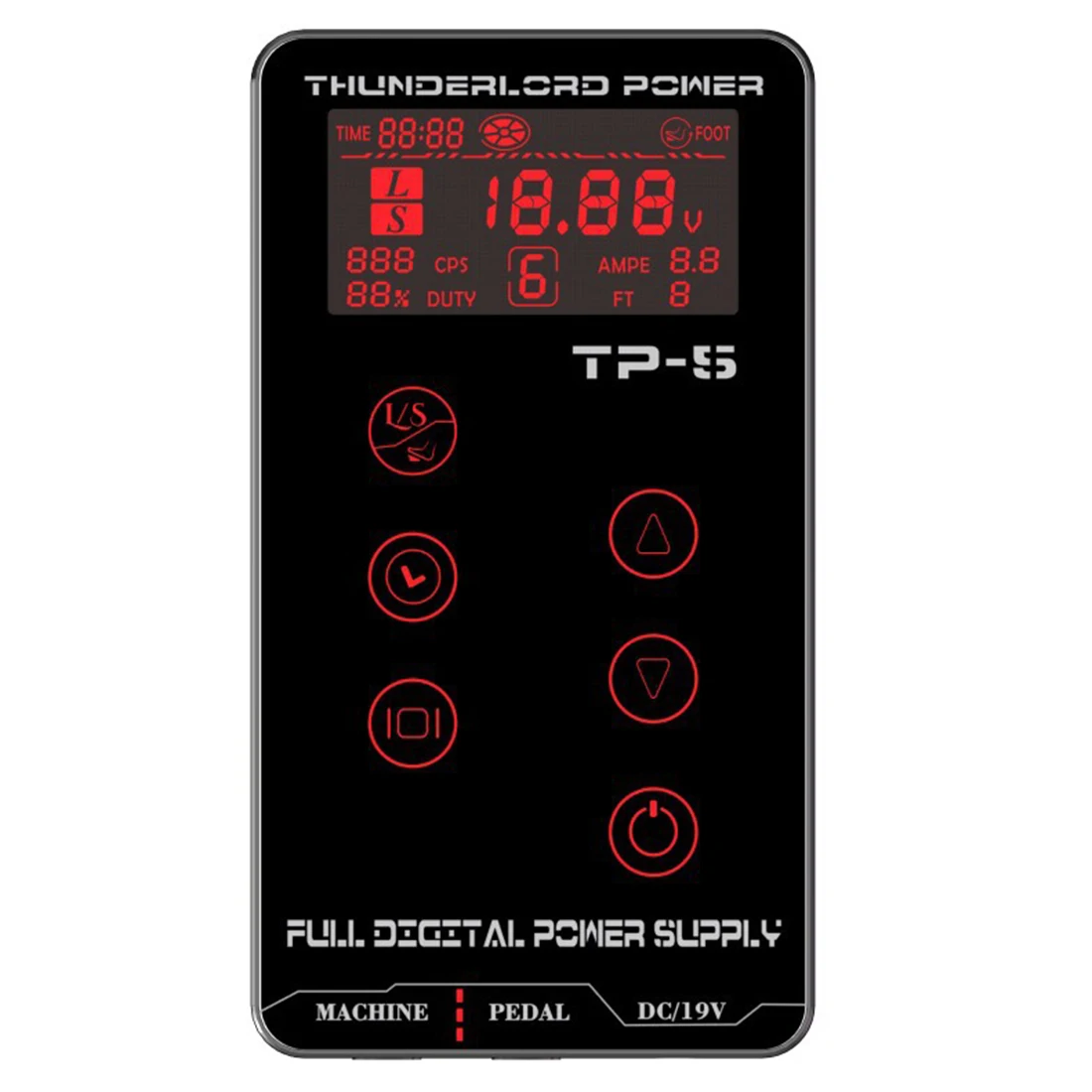 

Manooby High Quality Tattoo Power Touch Screen Update TP-5 Digital Smart LCD Makeup Dual Tattoo Power Supplies Set Body Arts