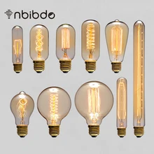 Подвесной светильник в стиле ретро ST64 Винтаж Эдисон лампы E27 можно использовать энергосберегающую лампу или светодиодную лампочку), 110 В 220 Праздничные огни 40 Вт Светодиодная лампа накаливания Lampada для Hhome декора