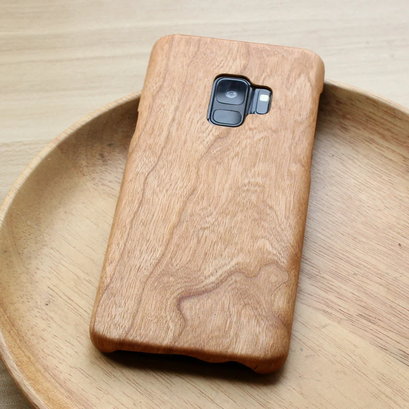 Чехол для Galaxy S9 Plus чехол samsung galaxy s9 + Бамбуковая задняя крышка из натурального