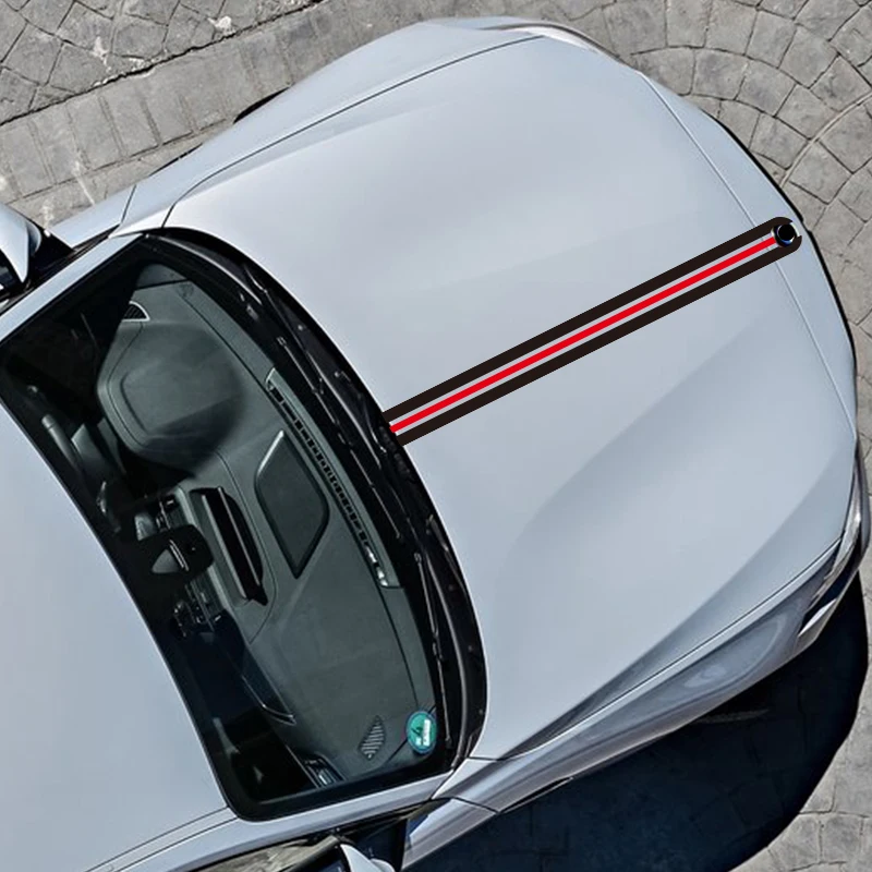 Виниловые наклейки для стайлинга автомобиля 1 шт. в полоску на капюшон BMW X2 X3 X4 X5 M3