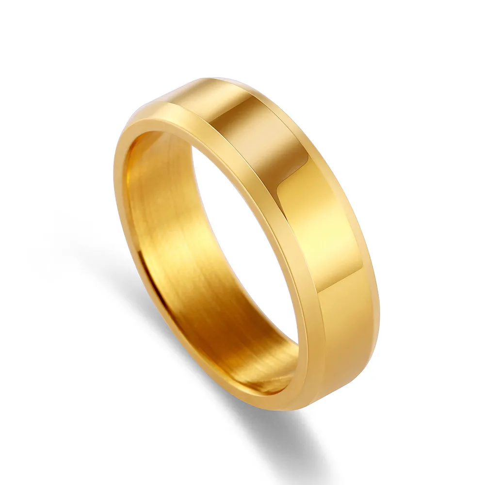 Цельное блестящее кольцо из нержавеющей стали для мужчин|stainless steel ring|wedding ringsfashion