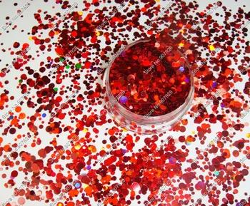 

RMX-0300 Mix Round nail art Glitter Dot Paillette nail design powder for nail gel polish,make up,decoration