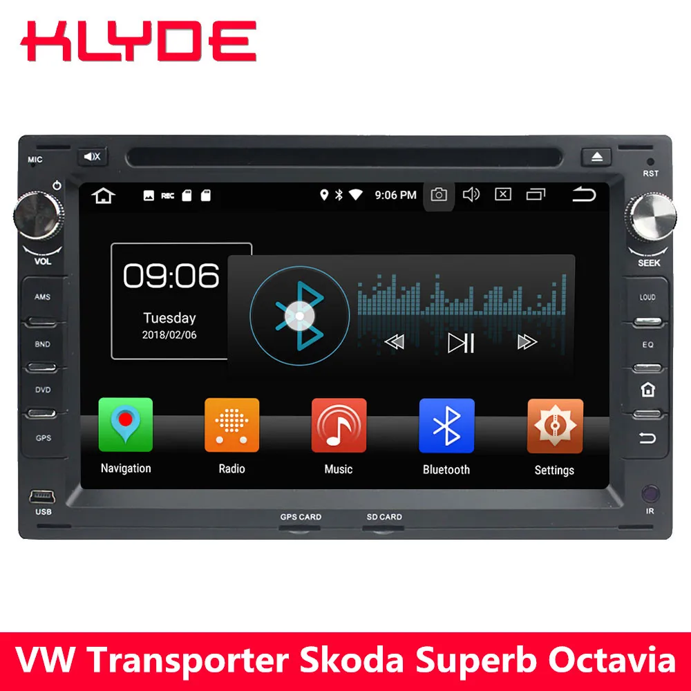 

KLYDE 4G Android 8 Octa Core 4GB RAM+32GB Car DVD Multimedia Player Stereo For Ford Galaxy/Peugeot 307/Seat Leon Alhambra Ibiza