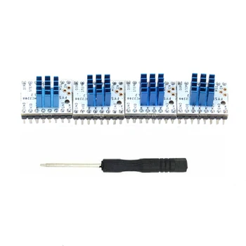 

4Pcs Tmc2208 V1.2 Stepping Motor Mute Driver Stepstick Power Tube Built-In Driver Current 1.4A Peak Current 2A Replace Tmc2100