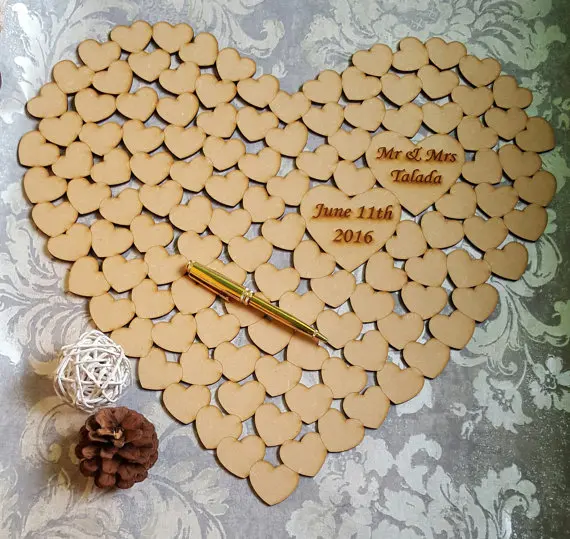 

Wedding Guest Book, Heart of Hearts Guest Book Frame Sign A Heart Guest Book Heart Shaped Frame Wedding Guest Book Jigsaw Puzzle