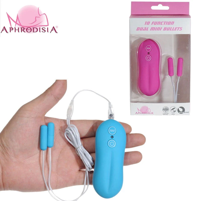 Aphrodisia 10 Speeds Dual Vibrating Egg Mini Bullet Vibrator G Spot Stimulate Female