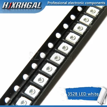 

100pcs white 3528 1210 SMD LED diodes light new and original hjxrhgal