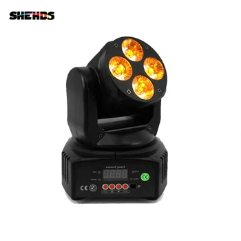 

Factory LED 4x18W Moving Head Light Rgbwa Ultraviolet 6in1 Dmx 512 mini Wash Light Stage Lighting Effect For Luces Discoteca