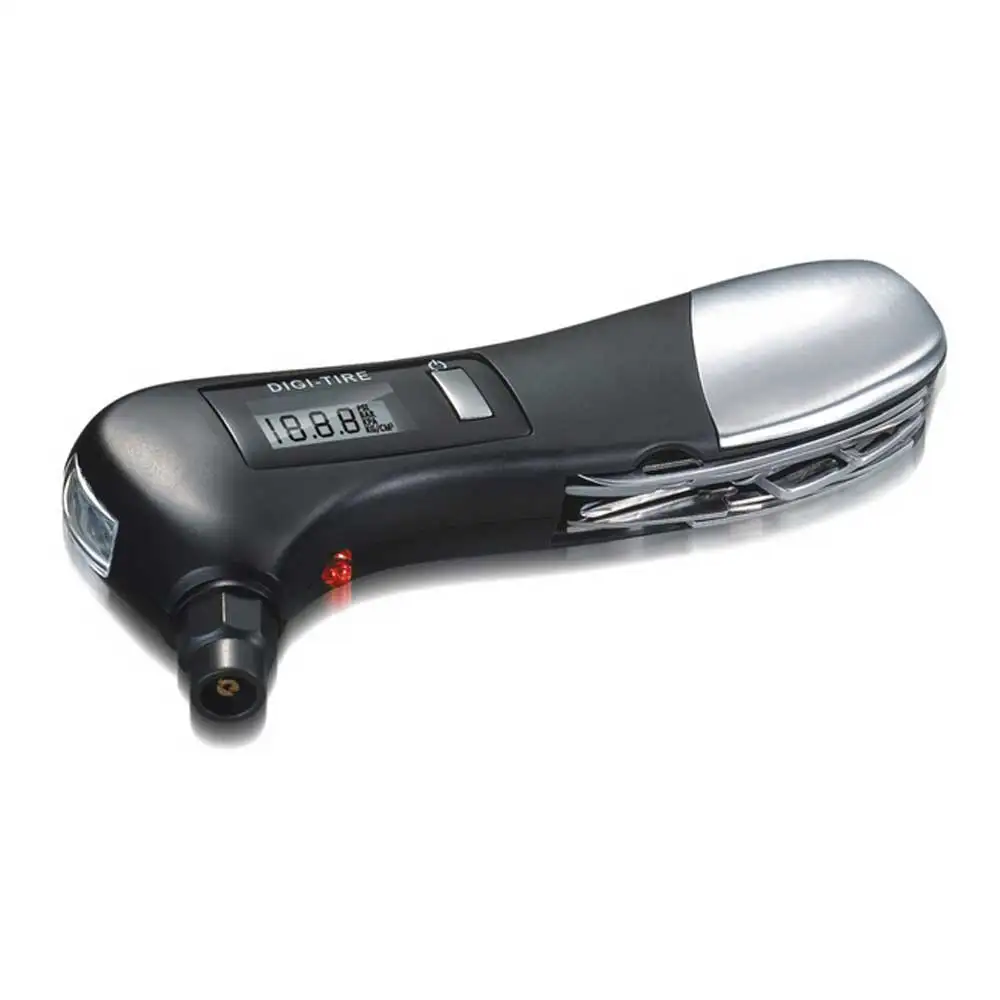 

Multi-function Car Digital LCD Display Tire Pressure Gauge 6 in 1 Auto Measurement Tool Car Rescue Camping Emergency Torch Light