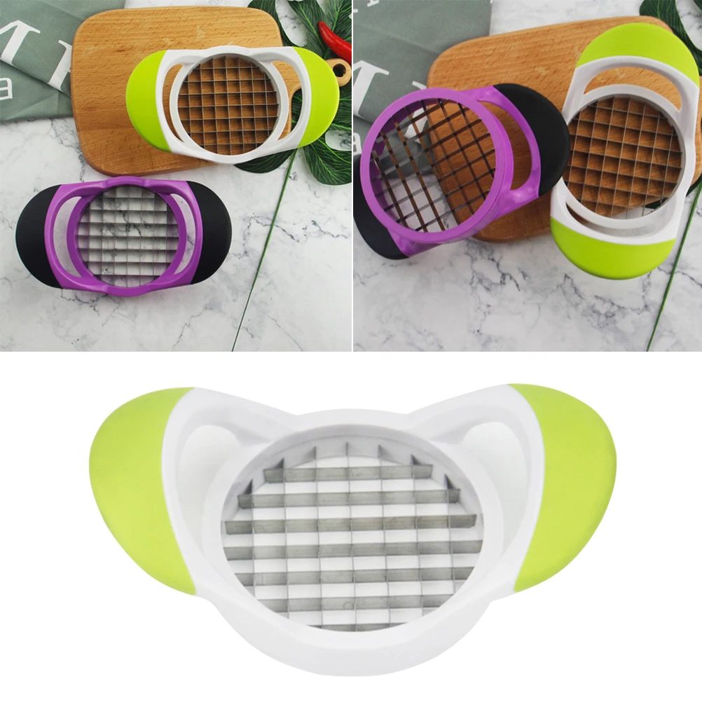 

1 PC Potato Cutter Stainless Steel Vegetable Slicer Cutting Device Square Cut Fries Device Home Kitchen Tool (Random Color)