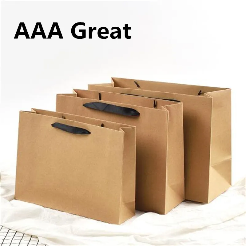 AAA Great Kraft Paper Gift Bags With Handles Shops Baby Shower Party