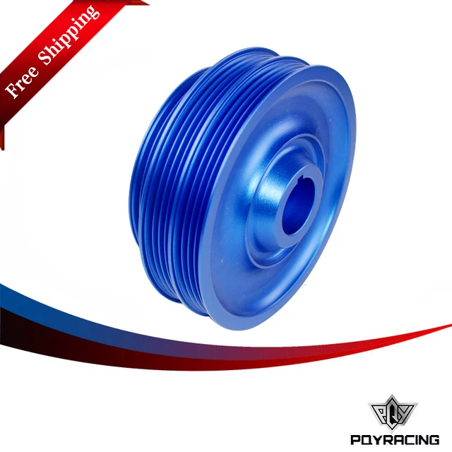 PQY RACING Free shipping Lightweight Crank Pulley For Honda B16/B18