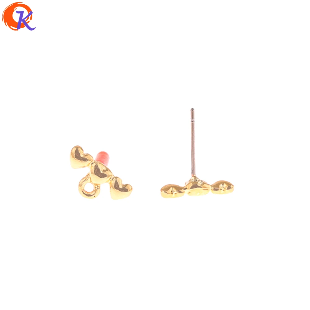 

Cordial Design 100Pcs 6*12MM Jewelry Accessories/Earring Stud/DIY Parts/Heart Shape/Earring Making/Hand Made/Earring Findings