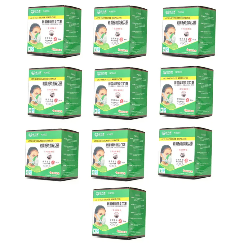 

Lot 10pcs N3800 Anti-Dust Respirator Filter Spraying Cartridge Gas Mask Safety Anti Dust with Replacement Filter