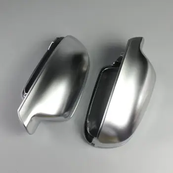 

Hot 2x Matt Chrome ABS Side Mirror Cover Caps Shell Housing for Aodi A3 A4 A5 B8.5 qiang