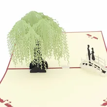 Лазерная резка, для свадьбы Приглашения 3d Поздравительные открытки ручной работы Бумага изготовленные на заказ открытки на день рождения сувенирные открытки Рождественские подарки