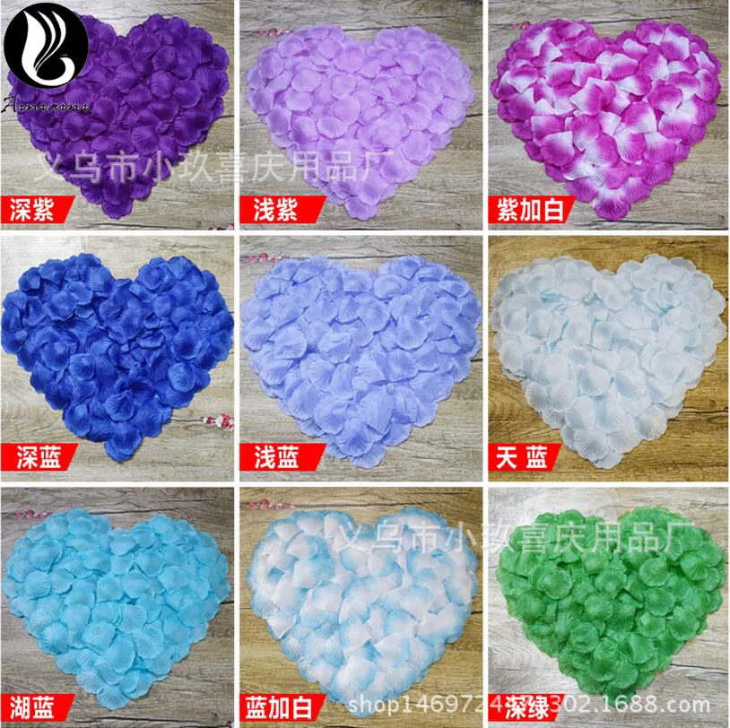 100Pcs/Pack 5*5cm Artificial Flowers Petals For Wedding Accessories Wedding Petals Petalos De Rosa De Boda BV268