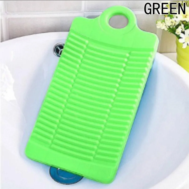 Plastic Anti-skid Thicken Antislip Washboard Mini Clean Laundry Dormitory Home Board Washing Plate - Цвет: GREEN