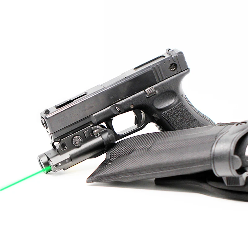 

Instant-On Magnetic Lasers 2 in 1 Combo Glock Style Rails Picatinny Rails Laser Aimer&Tactical Flashlight Combo with Gun Holster