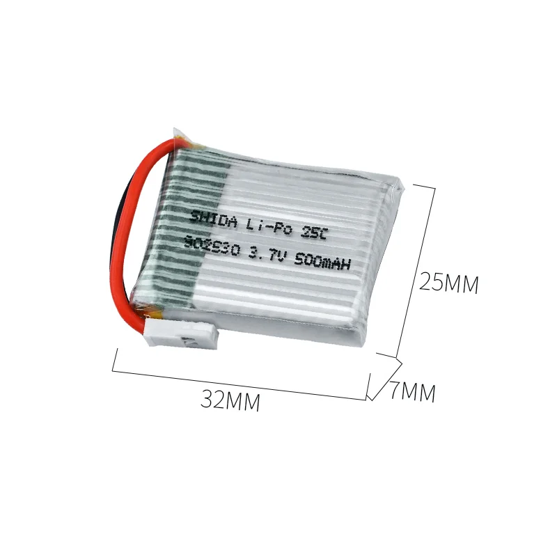 5 шт./лот 3,7 в 500 мАч 25C LiPo батарея для Wltoys V931 F949 XK K123 6Ch RC вертолет