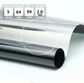 

Free Shipping 1.52*30M Mirror Black Building Office Glass Window Tint VLT5% Car Window Tint Roll Heat Reflective Solar Film