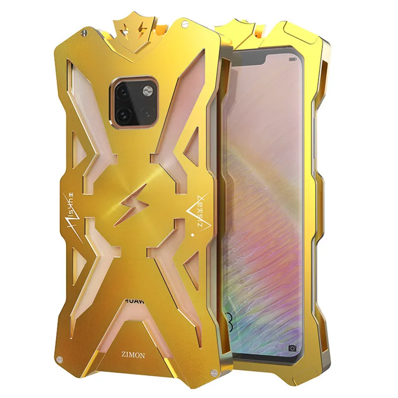 

Luxury Metal Aluminum Case For Huawei Mate 20 X View Phone Shockproof Anti-Knock Shocked Back Case For Huawei Mate 20 Pro Mate20