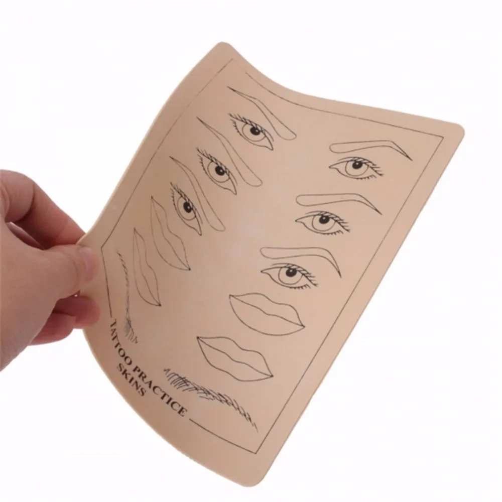 

Blank Eyebrow Lips Artificial Soft Leather Tattoo Simulation Practice Skin for Needle Machine Supply Tattoo accesories