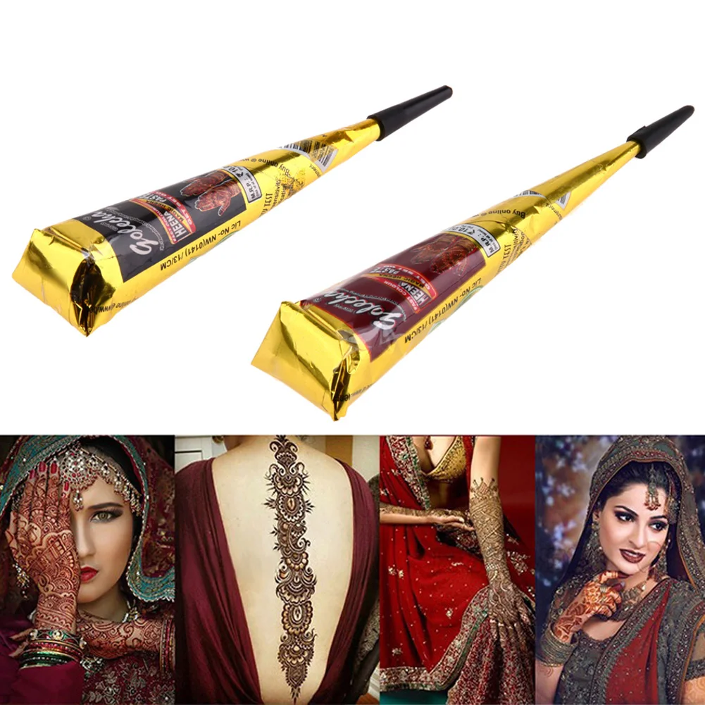 25 جرام البسيطة الطبيعية الوشم لصق المهنية DIY الجسم الفن الذراع الخلفي الساق رسم اللوحة حبر الوشم الحناء لصق
