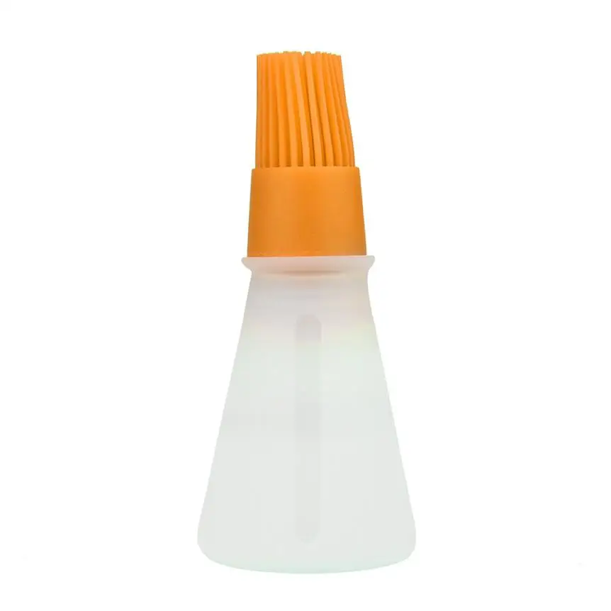 1 шт. силиконовая бутылка для масла кисть для выпечки жидкое масло медовые кисти инструмент для барбекю запекания блинов кухонные аксессуары@ A - Цвет: Orange