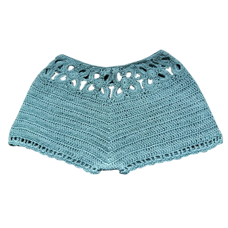 

Hot Sale Women Summer Shorts Fashion Knit Crochet Sexy Hollow Out Shorts Boho Women Solid Color Casual Shorts 2019